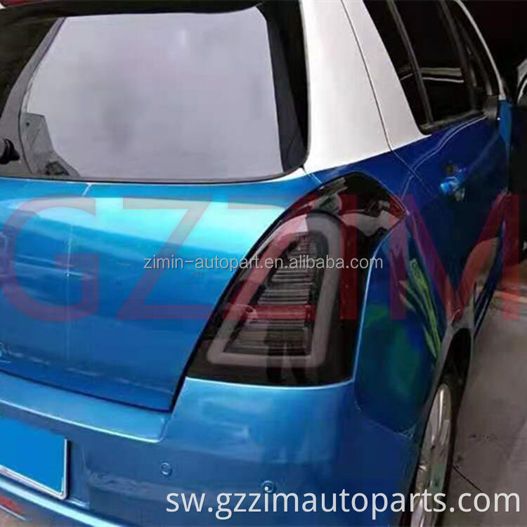 ABS Plastiki iliyoongozwa nyuma taa ya taa ya taa kwa Swift 2008-2014